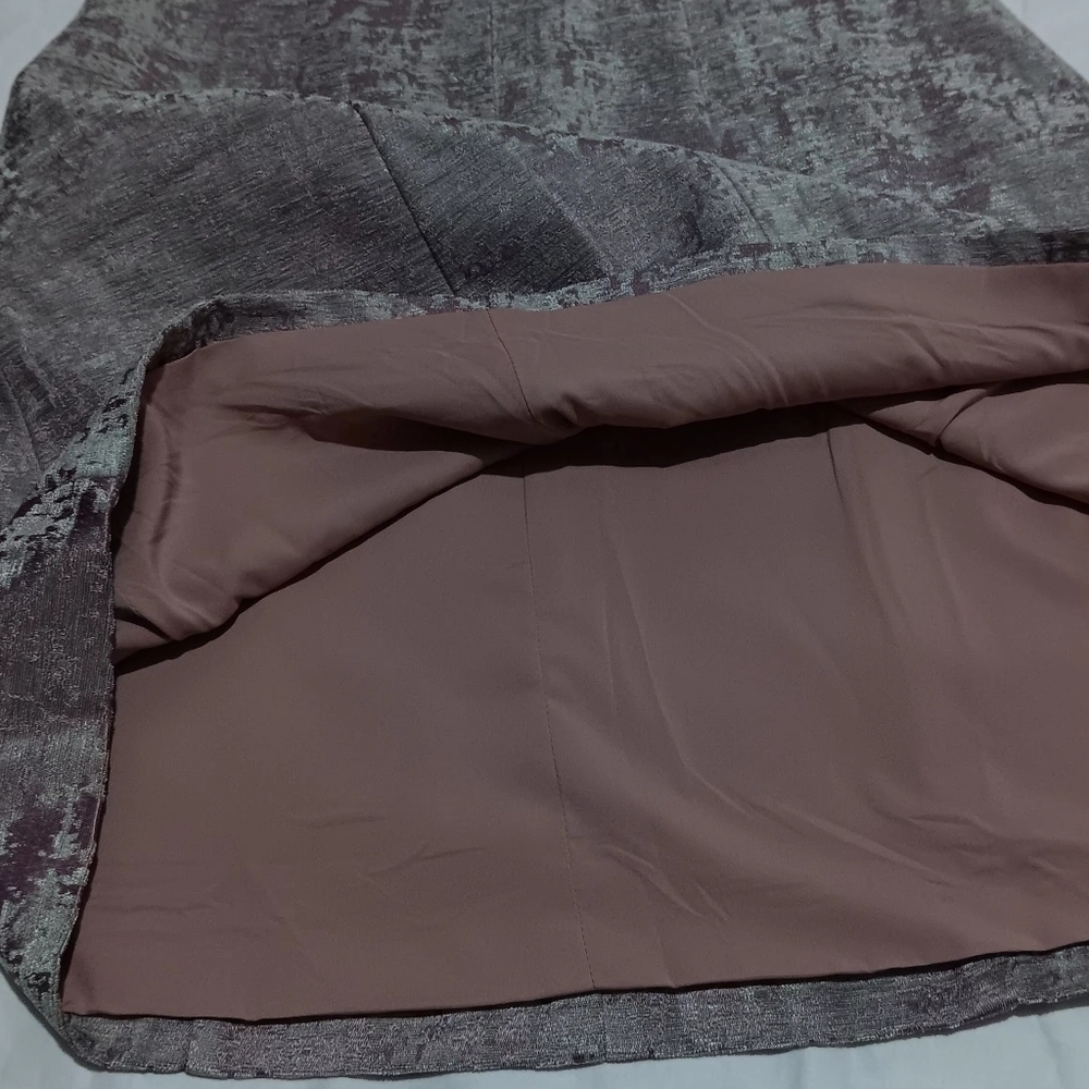 NWT D. CHIC Coquette Velvet Purple/ Gray Princess Cut Size L - Picture 10 of 11